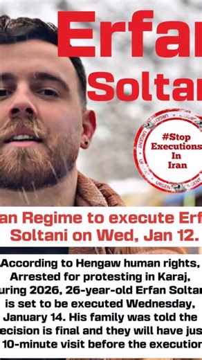 Caroline D'Amore on Instagram: "Erfan Soltani’s family has been notified that he will be executed tomorrow publicly. Shared by @elicalebon and if we all repost and tag his name every where he may still have a chance. We have to try! Please #erfansoltani and all news outlets need to share this now!!! @cnn @bbcnews @foxnews"