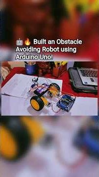 🤖🔥 Built an AI-based Obstacle Avoiding Robot using Arduino Uno!