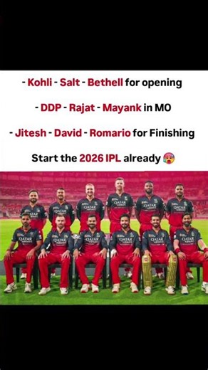 RCB 2026 Squad Looks SCARY 😳🔥 #rcbhype #iplbuzz #shorts #iplfans #rcb2026