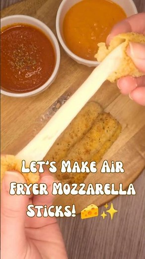 Air Fryer Mozzarella Sticks! 🧀✨