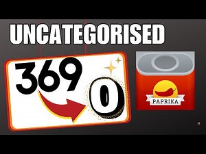 Mastering Paprika App: Save Time with Bulk Category Addition