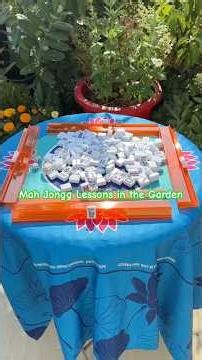 Playing Mah Jongg in the Garden