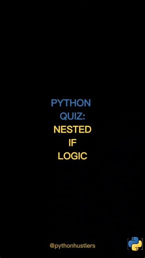 Python | Coding | Quizzes on Instagram: "🤔 What is the final value of result? Python reads this code line by line. . We've all written nested if statements like this to handle different conditions. The key is to remember that as Python moves down the code, variables can be updated. The final value is the one that was assigned last. . Check out my FREE Telegram in bio to write smarter, more predictable code. . . I took the trains simulation video from a Youtube channel named CrazyRails. If you l