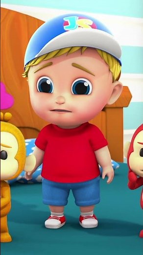 خمسة قرود صغيرة #shots #reels #cartoon #fivelittlemonkeys #rhymes