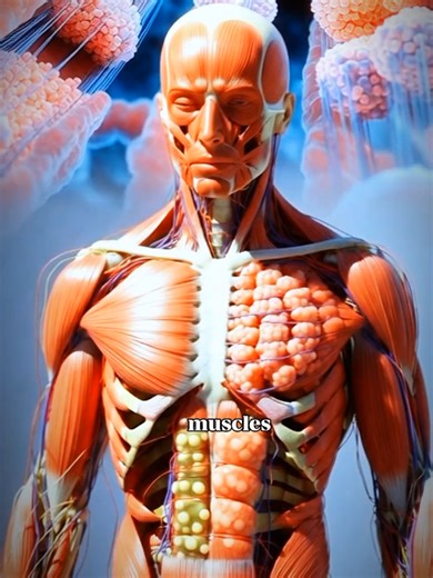 Muscles grow when microscopic fiber tear during exercise #HumanBiology #ScienceFacts #HumanBody #muscle #grow