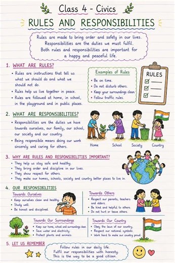 class4 Civics - rules and responsibilities