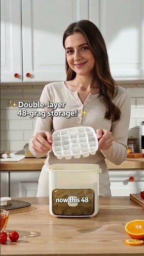 48-Cube Double Layer Portable Countertop Ice Maker