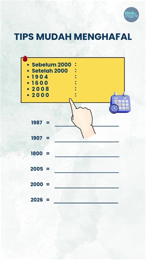 Cara baca tahun dalam bahasa Inggris #klinikinggris #kampunginggris #kursusbahasainggris #vocabulary