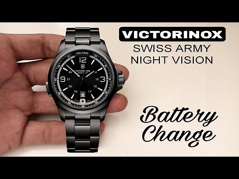 How To Change Battery Victorinox Watch | VICTORINOX Night Vision Watch Battery Replacement