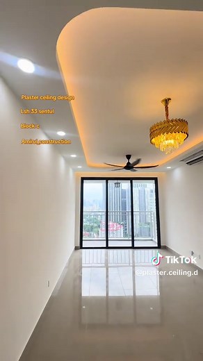 Plaster ceiling design on TikTok