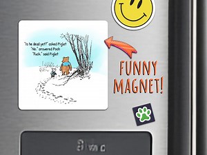 Funny Pooh & Piglet Magnet: Adult Humor FDT Magnet - Etsy