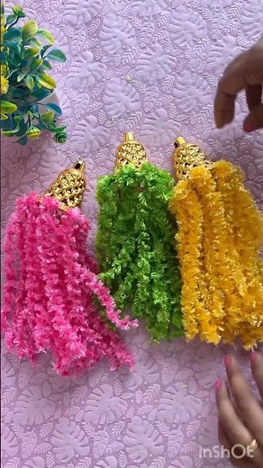 Golden Lace & Cowrie Bell Wall Hanging | DIY Boho Decor | Diwali Wall Decor