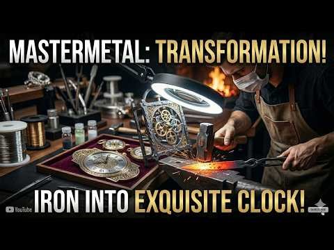 He transformed a lump of iron into an exquisite, intricately patterned clock.