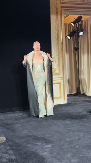 The latest Armani collection was all about impeccable tailoring and structure, but that didn’t translate into rigidity. On the contrary, it unfolded like a wondrous Asian garden, where flowers bloom in inviting shades of pink and jade. The looks were richly detailed yet remarkably light, adorned with exquisite embroidery shaped like lanterns, water lilies and other evocative, exotic elements. #VogueArabia | Vogue Arabia