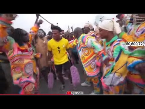 HOW ISHOWSPEED DANCE BRASS BAND ( MASQUERADE) IN GHANA | ISHOWSPEED’S FIRST TIME IN GHANA! 🇬🇭
