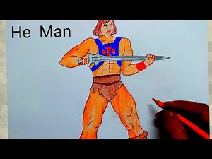 how to draw he man I he man drawing easy I how to draw he man step by step easy