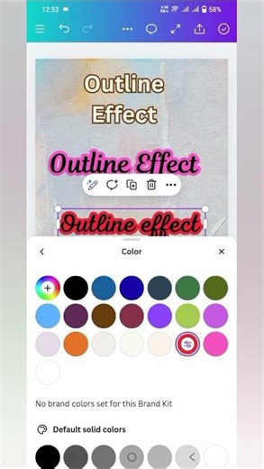 Canva 3D Text Outline Tutorial | Easy Text Effect for Beginners🤗✨