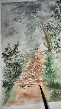 Winter morning। water colour on paper।