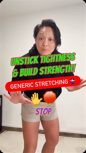 ✋ Stop the generic hip stretches! 🍬 Here’s a better “movement snack.” Step 1: Roll it out (1 min/side). Step 2: Activate & own your new range with prone scorpions cross-back (10 reps/side). This builds strength with mobility. For a full program of body-loving exercises: Join VenusFit. Try your 1st week FREE. All levels. Beginner ➡️ Advanced. 🔗 Bio link! | Venusfit