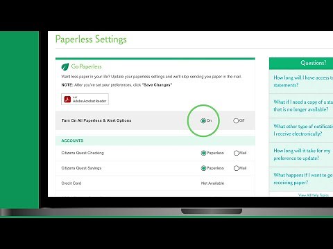 How to Go Paperless | Citizens Online Banking