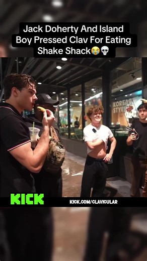 Clav Pressed by Jack for Eating Shake Shack