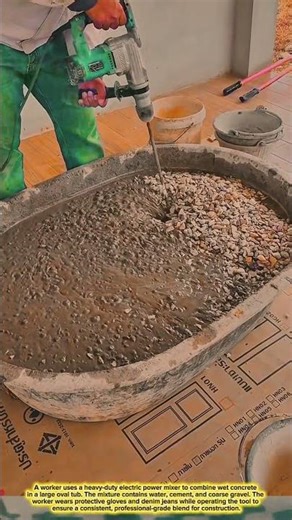 Electric Concrete Mixer: Heavy-duty Mixing Fast Easy Powerful #tool #tools #innovation