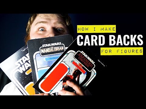 How I Make Custom Card Backs For My Action Figures