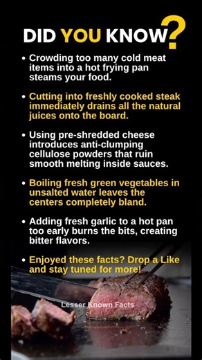 Mistakes Everyone Makes While Cooking #facts #steak