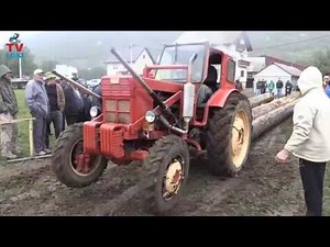 Tractors Belarus T-40 vuče 8 kubika trupaca