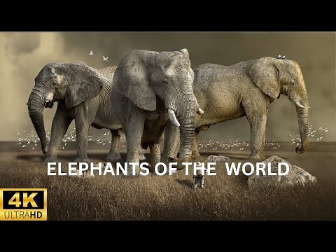 Elephant 4K Scenic Relaxation Ultra Hd Music Video | 4K Elephant Scenic Relaxation Nature Sounds