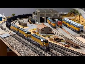 N Scale layout - Sonora Pass - DIESELS IN THE DESERT III