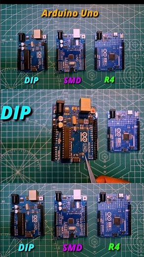 Types of Arduino Uno | Arduino UNO DIP | DIP vs SMD vs R4 | #iotprojects #arduinouno #arduino #iot