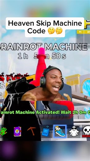 New Heaven Skip Machine Code 😇👼 #stealabrainrot #fortnite