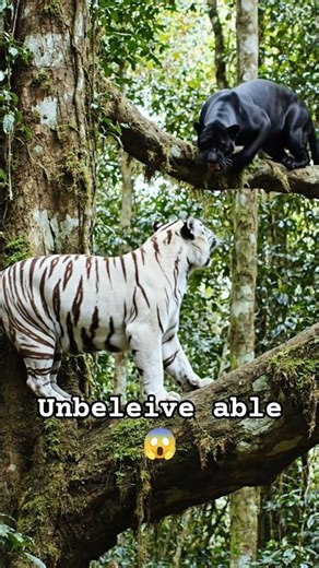 Unbelievable panther with tiger😱#shorts #viral #trending