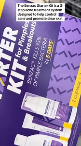 3.5K views · 15 reactions | The Benzac Starter Kit is a 3-step acne...