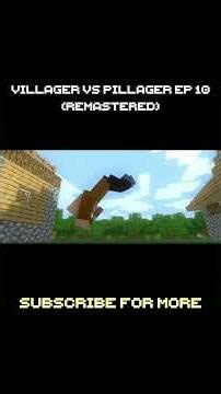 Villager Vs Pillager Ep 10 (Remastered) - Minecraft Animation #Shorts