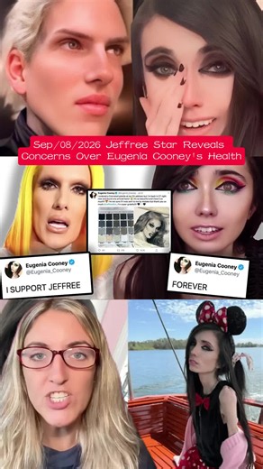 Jeffree Star admits Eugenia Cooney is struggling, sparking discussions on mental health and support. Let's show compassion and kindness! What are your thoughts? #EugeniaCooney #JeffreeStar #MentalHealthAwareness #Compassion #DramaBaby #FYP #ForYou #News #BreakingNews #USA