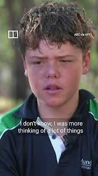 Australian boy swims 4km to save his family