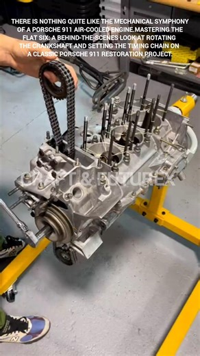 The art of the air cooled builds Porsche 911 engine assembly. #ytshorts
