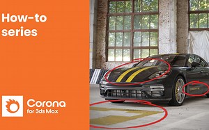 在 Chaos Corona for 3ds Max 中使用 Decals (贴花)功能