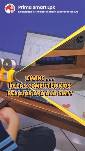 Prima Smart Lpk on Instagram: "​Di era digital seperti sekarang, mahir komputer bukan lagi pilihan, tapi keharusan. Di Prima Smart, lewat program Komputer Kids, adik-adik akan dibimbing untuk menguasai: ​📝 Ms. Word: Belajar membuat dokumen dan mengetik dengan rapi. Ms. Excel: Mengenal angka dan tabel dengan cara yang seru. ​💻 PowerPoint: Berani tampil percaya diri dengan presentasi yang kreatif. ​🌐 Internet: Menjelajah dunia digital dengan aman dan cerdas. Yuk, bekali si kecil dengan senjata 