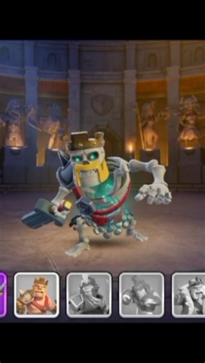 Got the King's Skin finally!!#clashofclans #coc #gaming #clashvsskeletons #fyp #viral #trending