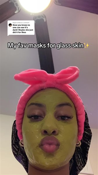 Replying to @Mona 😚 my fav face masks!! #glassskin #fyp #blacktiktok #skincare #facemask