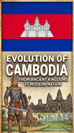 Evolution of Cambodia 🇰🇭 #historyforeveryone #aiart #cinematic #history #historylovers #medieval #reels #ancienthistory | History For Everyone