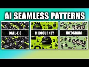 AI Seamless Patterns 🤯 DALL-E 3 Midjourney and Ideogram AI