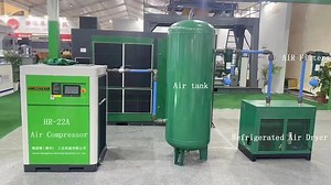 [Hot Item] Rotary Screw Air Compressor with Dryer, Tank and Filter