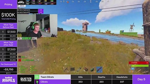Rust Team Battle V on Twitch Rivals - Day 5