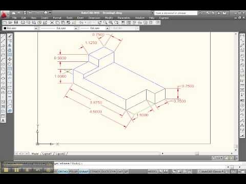 How to draw isometric Drawings in AutoCAD 2010