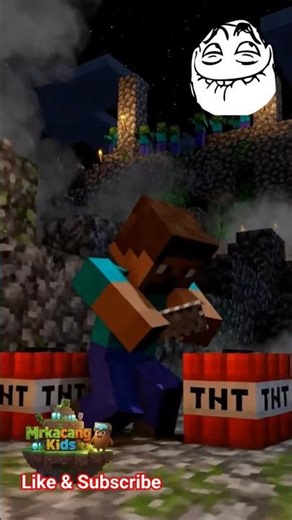 Steve Mega TNT#minecraft #stevecomeback #minecraftvideos #gaming #beststeve #tnt