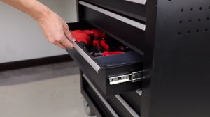 5-Drawer Tool Chest, Rolling Tool Chest with Wheels, Heavy Duty Tool Storage Cabinet with Lockable Casters, Tool Box Cart with Key Locking System Drawers for Garage, Workshops, Warehouse-Red